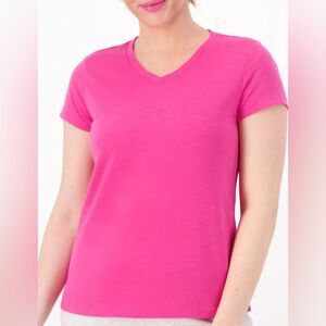 MUK LUKS Slub Knit Scoop Neck and V-Neck Tees XS NWT